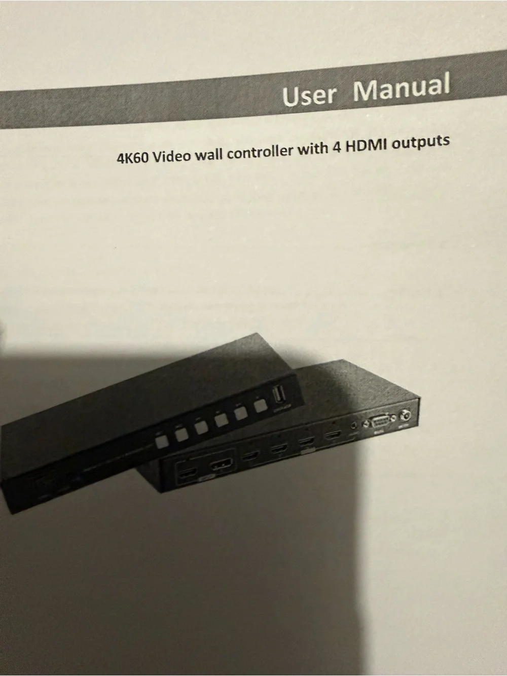 Black UHD HDMI Wall Controller (Black)